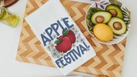 apple festival red apple kitchen towels for mom, apple kitchen decor, cute hand towels guest bath accessories, fall kitchen dish towels