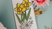 daffodil festival daffodil kitchen towels for summer hand towels for bathroom, floral kitchen decor, Nantucket gifts, gardener gifts for