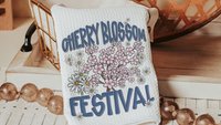 cherry blossom festival Sakura kitchen towels for summer hand towels for bathroom, Japanese aesthetic floral kitchen decor, Washington DC