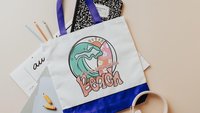 life is better at the beach summer tote bag for work, surfer girl gifts, cute beach bags for women, beach bachelorette party gifts for