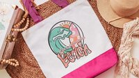 life is better at the beach summer tote bag for work, surfer girl gifts, cute beach bags for women, beach bachelorette party gifts for