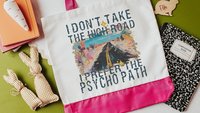 why take the high road funny tote bag unique gifts for best friends, I prefer the psychopath sarcastic gifts for coworkers, snarky tote for