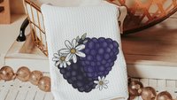 blackberry festival kitchen towels, fruit kitchen decor, blackberry gifts, summer kitchen accessories, cute hand towels bathroom set, powder