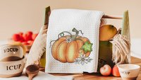 pumpkin festival fall kitchen towel for mom, gardening gifts for women, pumpkin kitchen decor, pumpkin patch autumn hand towels for bathroom