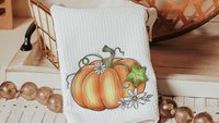 pumpkin festival fall kitchen towel for mom, gardening gifts for women, pumpkin kitchen decor, pumpkin patch autumn hand towels for bathroom