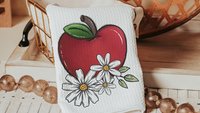 apple festival red apple kitchen towels for mom, apple kitchen decor, cute hand towels guest bath accessories, fall kitchen dish towels