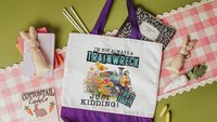 i'm not always a trainwreck funny tote bag for college students, back to school gifts for teachers, just kidding toot toot snarky tote bag