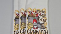when life gives you lemons boil crawfish kitchen towels, Creole cooking crawfish boil Cajun kitchen decor, pinch the tail Louisiana gifts