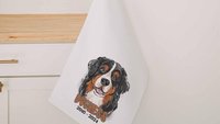 personalized Bernese Mountain dog golf towel dog memorial gift for women, Bernese dog golf gifts for ladies for golf bags, dog lover