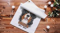 personalized Bernese Mountain dog golf towel dog memorial gift for women, Bernese dog golf gifts for ladies for golf bags, dog lover