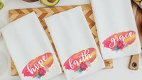 Hope grace faith inspirational kitchen towels 