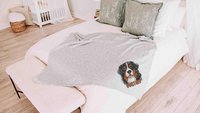 personalized bernese mountain dog blanket for dog lovers, berner mom dog mom gifts for women, bernese mountain dog gifts for her, cozy throw