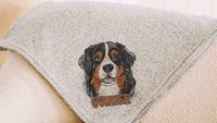 personalized bernese mountain dog blanket for dog lovers, berner mom dog mom gifts for women, bernese mountain dog gifts for her, cozy throw