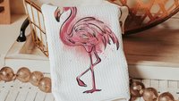 cute flamingo throw pillows for couch, coastal decorative pillow covers tropical decor, pink flamingo Christmas gifts for beach lovers, best