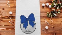 personalized royal blue coquette golf towel with hook, cute golf Mothers day gift for golfers, golf mom gift, golfing wife golf gear, unique