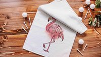 flamingo golf towel for her, golf mom gifts from daughter, golfing gear, beachy golf ball towel, cute golf Mothers day gift for wife, golfer