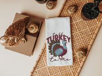 talk turkey to me Thanksgiving kitchen towels for fall, turkey day hand towels for autumn, Friendsgiving gifts for girlfriends, funny gifts