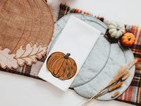 orange pumpkin hand towels for autumn, Thanksgiving pumpkin kitchen towels for fall, Friendsgiving gifts for girlfriends, primitive kitchen