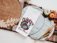 talk turkey to me Thanksgiving kitchen towels for fall, turkey day hand towels for autumn, Friendsgiving gifts for girlfriends, funny gifts