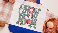 show mom pig tote bags for women, raising pigs country girl gifts, farmers market bag for sister, Berkshire pig gifts for pig lovers, Duroc