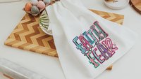 faith over fear Christian kitchen towels for gifts, colorful decorative hand towels for guest bath, faith gifts for sister, Easter hostess
