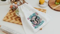 funny cow kitchen towels for gifts, cowgirl hand towel for guest bathroom, whimsical home decor gift for her, cute cow gifts for cow lovers