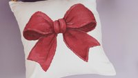 Red coquette bow decorative 