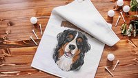 Personalized bernese dad golf towel dog gifts for men, Bernese mountain dog Fathers day gifts for golfers, golf stocking stuffers, golf dad
