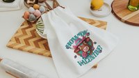 cowgirl Valentines hand towels for besties, cute cow gifts for cow lovers, funny kitchen towels for couples, Howdy Valentines day gifts for
