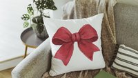 Red coquette bow decorative 
