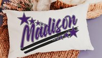 personalized name pillows for bed, teen girl gifts trendy gifts for girls, long pillows for full beds, best gifts for her, yellow dorm decor
