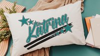 personalized name pillows for bed, teen girl gifts trendy gifts for girls, long pillows for full beds, best gifts for her, yellow dorm decor