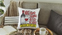 true crime detective couch division funny throw pillows for couch red wine accent pillows for sofa, home library decor, bookish merch, best