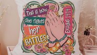 this is how I fight my battles faith based kitchen towel for aunt, Christian gifts for best friends, Exodus 14:14 Bible verse kitchen decor