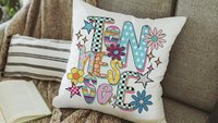 colorful Tennessee pillow for dorm, cute Tennessee gifts for her, real estate office decor, new realtor gifts, decorative pillows for couch