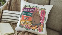 this is how I fight my battles faith based kitchen towel for aunt, Christian gifts for best friends, Exodus 14:14 Bible verse kitchen decor