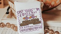 God has a way loaves and fish Christian kitchen towels for Mom, pink bow coquette hand towel for guest bathroom, Bible verse kitchen decor