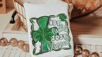 not lucky simply blessed shamrock cross throw pillows for couch, Christian St Patricks Day decorations, Irish gifts for her, St Pattys Day