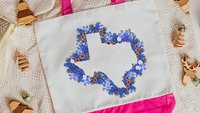 floral Texas tote bag for books, Texas state flower bluebonnet gifts for women, reusable shopping bags, moving to Texas gifts for her, best