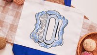 personalized initial tote bag for bridesmaids, carolina blue school spirit accessories, custom name tote bag for girls, best gifts for her