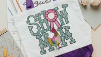 show mom chicken tote bags for women, raising chickens country girl gifts, farmers market bag for chicken mom, chicken Christmas gifts for
