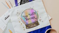 you need therapy sassy tote bags for women, therapist gift funny wristlet with zipper, custom quote totes for nurses, mental health gifts