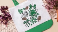 football coquette tote bag for girls, kelly green school spirit accessories for teachers, cheerleading bag for teenage girls, cute football