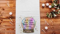 custom add a quote golf towel funny golf gifts for women, crystal ball bestie gifts for her, better not tell you golf accessories for teens