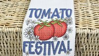 tomato festival tomato kitchen towels for mom, gardening gifts for women, tomato girl summer kitchen decor, cute hand towels guest bath