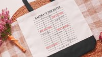 custom library due date print book lover tote bag with name, unique gifts for women who have everything, grandma tote bag for Gigi, bookish