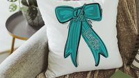 personalized carolina blue golf throw pillow cover 18x18, 2026 senior night golf gifts for teenage girls, golf Mothers day gifts for golfers