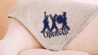 Personalized band mom era band blanket 50 x 60, band Mothers day gift for mother in law, carolina blue name throw blanket for sofa, band