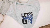 personalized lets go cheer blanket for girls with name, 2026 high school graduation gifts for teammates, 2026 senior night cheer gifts for