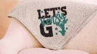 personalized lets go cheer blanket for girls with name, 2026 high school graduation gifts for teammates, 2026 senior night cheer gifts for